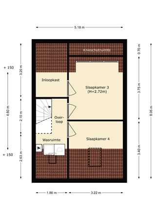Floorplan - Meerkoet 47, 3191 DN Hoogvliet Rotterdam